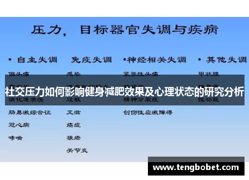 社交压力如何影响健身减肥效果及心理状态的研究分析